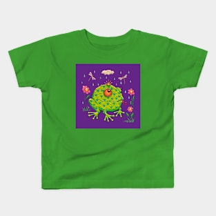 Funny Frog Prince Kids T-Shirt